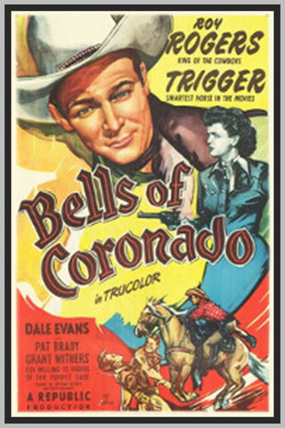 BELLS OF CORONADO - 1950 - ROY ROGERS - RARE DVD