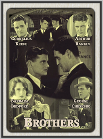 BROTHERS - 1929 - CORNELLUS KEELE - SILENT - RARE DVD