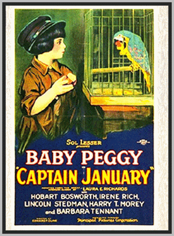 CAPTAIN JANUARY - 1924 - BABY PEGGY - SILENT - RARE DVD