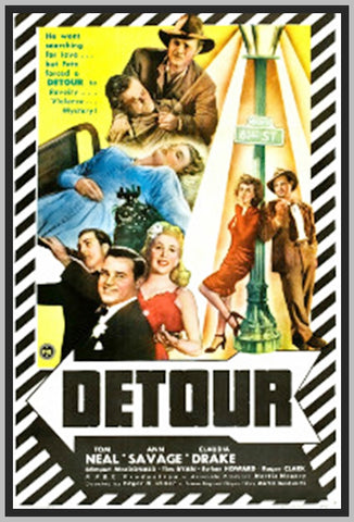 DETOUR - 1945 - TOM NEAL - RARE DVD