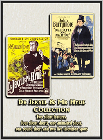 DR. JEKYLL AND MR. HYDE - COLLECTION - 1912, 1955 - JOHN BARRYMORE - SILENT - RARE DVD