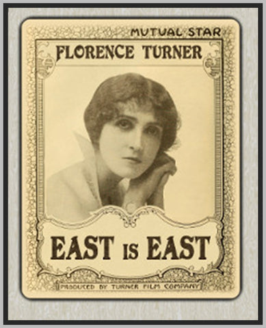 EAST IS EAST - 1916 - FLORENCE TURNER - SILENT - RARE DVD