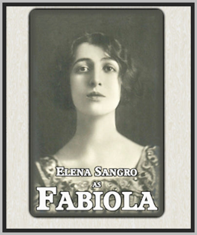 FABIOLA - 1918 - ELENA SANGRO - SILENT - RARE DVD