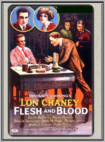 FLESH AND BLOOD - 1922 - LON CHANEY - SILENT - RARE DVD