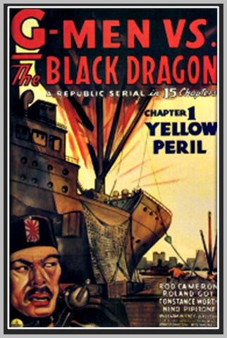 G-MEN VS. THE BLACK DRAGON - 1943 - ROD CAMERON - RARE DVD