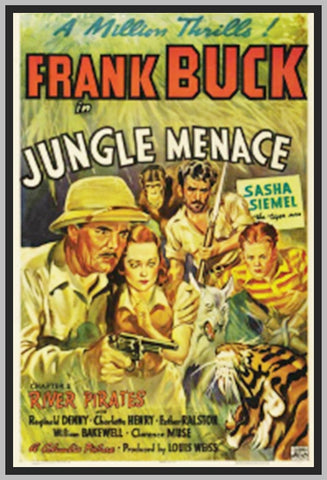 JUNGLE MENACE - 1937 - FRANK BUCK - RARE DVD