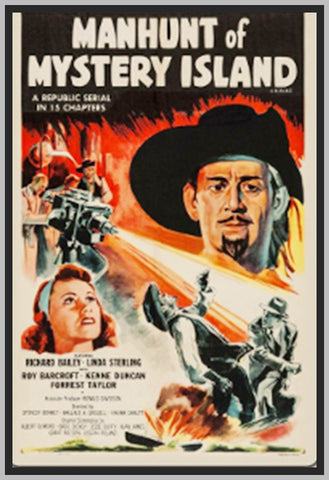 MANHUNT OF MYSTERY ISLAND - 1945 - RICHARD BAILEY - RARE DVD