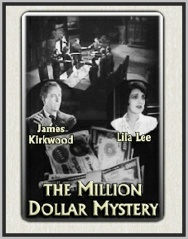 MILLION DOLLAR MYSTERY - 1927 - LILA LEE - SILENT - RARE DVD