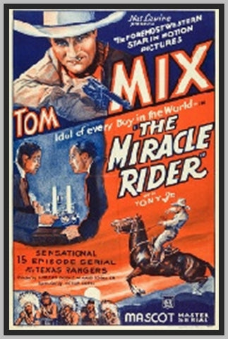 THE MIRACLE RIDER - 1935 - TOM MIX - RARE DVD