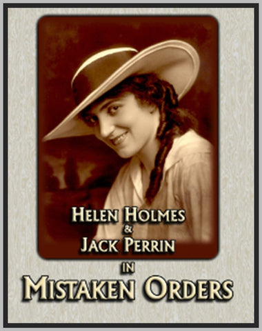 MISTAKEN ORDERS - 1926 - HELEN HOLMES - SILENT - RARE DVD