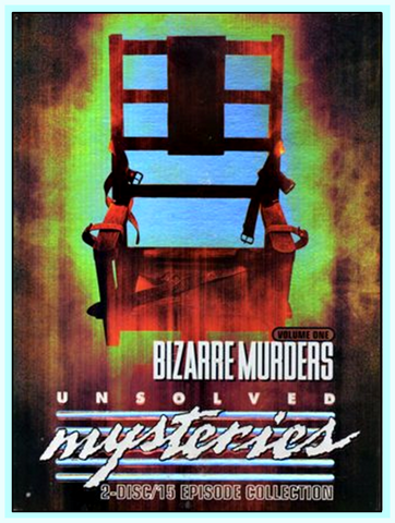 UNSOLVED MYSTERIES - BIZARRE MURDERS - ROBERT STACK - 4 DVDS