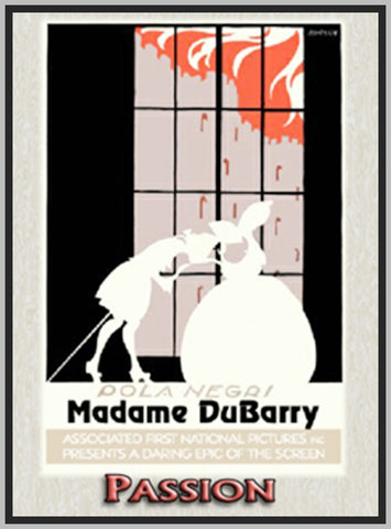 PASSION - MADAME DUBARRY - 1919 - POLA NEGRI - SILENT - RARE DVD