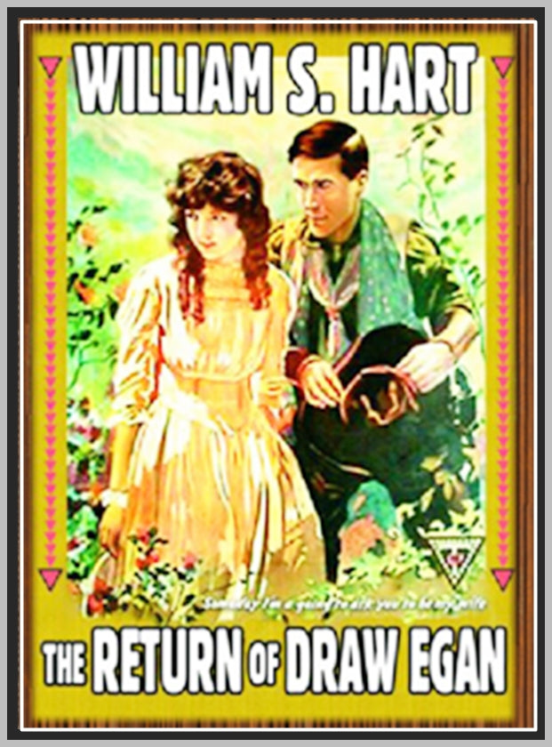 THE RETURN OF DRAW EGAN - 1916 - LOUISE GLAUM - SILENT - RARE DVD