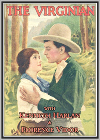 THE VIRGINIAN - 1923 - FLORENCE VIDOR - SILENT - RARE DVD